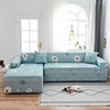 Floral Print 1-Piece Sofa Cover Couch Cover Furniture Protector Soft Stretch Sofa Slipcover Spandex Jacquard Fabric Super Fit for 1~4 Cushion Couch and L Shape Sofa, Easy to Install