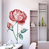 Floral Wall Stickers Beautiful Flowers Wall Stickers Decorative Wall Stickers PVC Home Decoration Wall Decal Wall Decoration 1pc