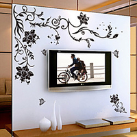 Florals / Cartoon Wall Stickers Plane Wall Stickers Decorative Wall Stickers,  Vinyl Home Decoration Wall Decal Wall Decoration / Washable / Removable miniinthebox