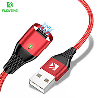 FLOVEME Magnetic Bus Single Line Cable 3 A 1.0m(3Ft) Normal Aluminum USB Cable Adapter For Samsung / Huawei / Xiaomi