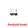 Floveme One Pull Two Magnetic Suction Head 2.1a Nylon Round LED Indicator