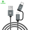FLOVEME QC 3.0 Fast Charging Micro USB Type C Data Cable 100cm(3Ft) For Samsung S20 S10 Huawei P40 Oneplus 8