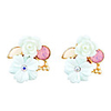 Flower Acrylic Alloy Earrings