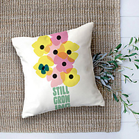 Flower Bloom Double Side Cushion Cover 1PC Soft Decorative Square Throw Pillow Cover Cushion Case Pillowcase for Sofa Bedroom Livingroom Outdoor Superior Quality Machine Washable Outdoor Cushion for Sofa Couch Bed Chair miniinthebox