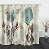 Flower Butterfly Picking flowers Print Waterproof Fabric Shower Curtain for Bathroom Home Decor Covered Bathtub Curtains Liner Includes with Hooks