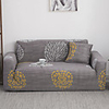Flower Color Dustproof Stretch Slipcovers Stretch Sofa Cover Super Soft Fabric Couch Cover (You will Get 1 Throw Pillow Case as free Gift)