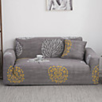 Flower Color Dustproof Stretch Slipcovers Stretch Sofa Cover Super Soft Fabric Couch Cover (You will Get 1 Throw Pillow Case as free Gift)