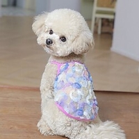 Flower Mesh Sling Pet Dog Cat Clothes French Fighting Puppy Teddy Clothing Summer Vest miniinthebox