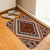 Flower Pattern Digital Printing Floor Mat Modern Bath Mats Nonwoven Memory Foam Novelty Bathroom
