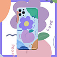 Flower Pattern IMD Case For Apple iPhone 11 Pro Max 8 Plus 7 Plus 6 Plus Max Back Cover