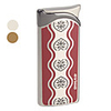 Flower Pattern Metal Windproof Gas Lighter (Assorted Colors)