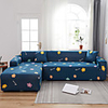 Flower Print 1-Piece Sofa Cover Couch Cover Furniture Protector Soft Stretch Slipcover Spandex Jacquard Fabric Super Fit for 1~4 Cushion Couch and L Shape Sofa, Easy to Install(1 Free Cushion Cover)