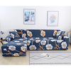 Flower Print 1-Piece Sofa Cover Couch Cover Furniture Protector Soft Stretch Slipcover Spandex Jacquard Fabric Super Fit for 1~4 Cushion Couch and L Shape Sofa, Easy to Install(1 Free Cushion Cover