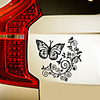 Flower Rattan Butterfly Sticker Toilet Sticker Refrigerator Personalized Sticker Car Hood Rear Window Car Glass Customization