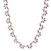 Flower Shape Crystal Pearl Necklace