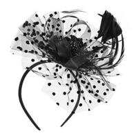 Flower Style Elegant Feather Fascinators with Feather / Polka Dot 1 PC Special Occasion / Party / Evening / Ladies Day Headpiece miniinthebox