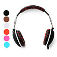 Flower Style Headphones with Microphone (Assorted Colors)