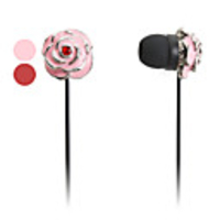 Flower Style In-Ear Earphones (Assorted Colors)