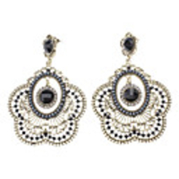Flower Type Silver Plated Earrings