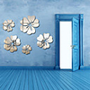Flowers Wall Stickers Mirror Wall Stickers Decorative Wall Stickers,  Acrylic Home Decoration Wall Decal Wall Decoration 5pcs