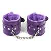 fluffy wrist leather handcuffs bracelet adjustable size plush lining wrist cuffs soft leather handcuffs leg cuffs exercise bands for home yoga gyms with chain detachable for men women