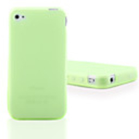 Fluorescent Silicone Case for iphone 4 Green