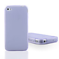 Fluorescent Silicone Case for iphone 4 Purple