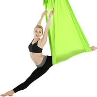 Flying Swing Aerial Yoga Hammock Silk Fabric Sports Chinlon Inversion Pilates Antigravity Yoga Trapeze Sensory Swing Ultra Strong Antigravity Durable Anti-tear Decompression Inversion Therapy Heal miniinthebox