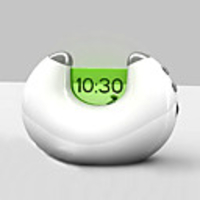 FM Radio Desk LCD Alarm Moon Mango Clock (CEG084)