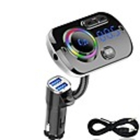 FM Transmitter Bluetooth 5.0 Car Handfree Kit MP3 Music Player Support TF Card/U Disk Playback Dual USB Fast Charge BC49A