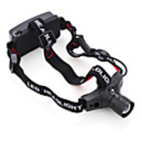 Focus Adjustable CREE Q5 3-Mode LED Headlamp (1 x 18650,  180 Lumen,  Black)