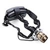 Focus Adjustable CREE Q5 3-Mode LED Headlamp (2 x 18650,  180 Lumen,  Black)