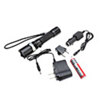 Focus Adjustable Zoom 3-Mode Cree Q5 LED Flashlight Set (3W,  200LM,  1x18650)