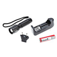 Focus Adjustable Zoom 3-Mode Cree Q5 LED Flashlight Set (3W,  200LM,  1x18650)