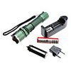 Focus Adjustable Zoom 3-Mode Cree Q5 LED Flashlight Set (3W,  200LM,  3xAAA,  1x18650)