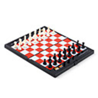Foldable Magnetic Chess Set (Red)