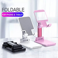 Foldable Metal Desktop Tablet Holder Table Cell Extend Support Desk Mobile Phone Live Holder Mirror Stand For iPhone iPad miniinthebox