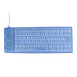 Foldable USB QWERTY Keyboard (Blue)