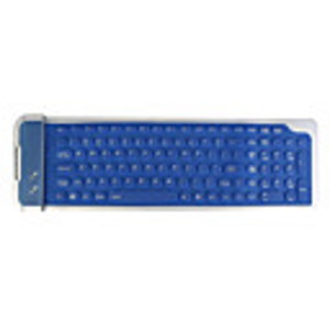 Foldable USB QWERTY Keyboard (Blue)