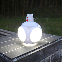 Folding Solar Camping Light 2pcs 1pcs 5 Modes Rechargeable USB LED Bulb Lamp Solar Charge Emergency Night Folding Market Light Outdoor Camping Home miniinthebox