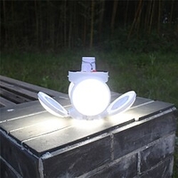 Folding Solar Camping Light 5 Modes Rechargeable USB LED Bulb Lamp Solar Charge Emergency Night Folding Market Light Outdoor Camping Home miniinthebox