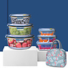 Food Storage Containers Set Newly Innovated Hinged BPA-free Locking Lids 100% Leak Proof Glass Meal Prep Containers Great On-the-go Freezer to Oven Safe Food Containers Storage Bag Offered