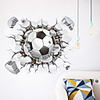 Football / 3D Wall Stickers 3D Wall Stickers Decorative Wall Stickers,  PVC Home Decoration Wall Decal Wall Decoration 1pc