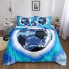 Football Pattern 3-Piece Duvet Cover Set Hotel Bedding Sets Comforter Cover with Soft Lightweight Microfiber,  Include 1 Duvet Cover,  2 Pillowcases (1 Pillowcase for Twin/Single) miniinthebox