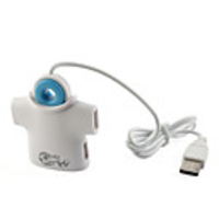Football Soccer Shirt 4 Port USB 2.0 Hub (White)