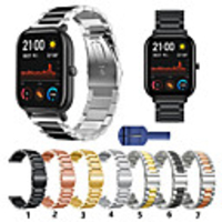 For Amazfit Bip / Bip Lite / GTS / GTR 42MM Metal Smart Watch Band Strap Stainless Steel