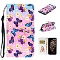 For Apple iPhone 12 Pro Max Wallet Card Holder with Stand Full Body Cases Butterfly PU Leather iPhone 12 Mini SE 2020 11 Pro XR XS Max 7 8 Plus