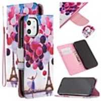 For Apple iPhone 12 Pro Max Wallet Card Holder with Stand Full Body Cases Eiffel Tower PU Leather iPhone 12 Mini SE 2020 11 Pro XR XS Max 7 8 Plus 6 6S Plus
