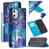 For Apple iPhone 12 Pro Max Wallet Card Holder with Stand Full Body Cases Feathers PU Leather iPhone 12 Mini SE 2020 11 Pro XR XS Max 7 8 Plus 6 6S Plus