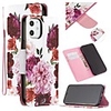 For Apple iPhone 12 Pro Max Wallet Card Holder with Stand Full Body Cases Flower PU Leather iPhone 12 Mini SE 2020 11 Pro XR XS Max 7 8 Plus 6 6S Plus